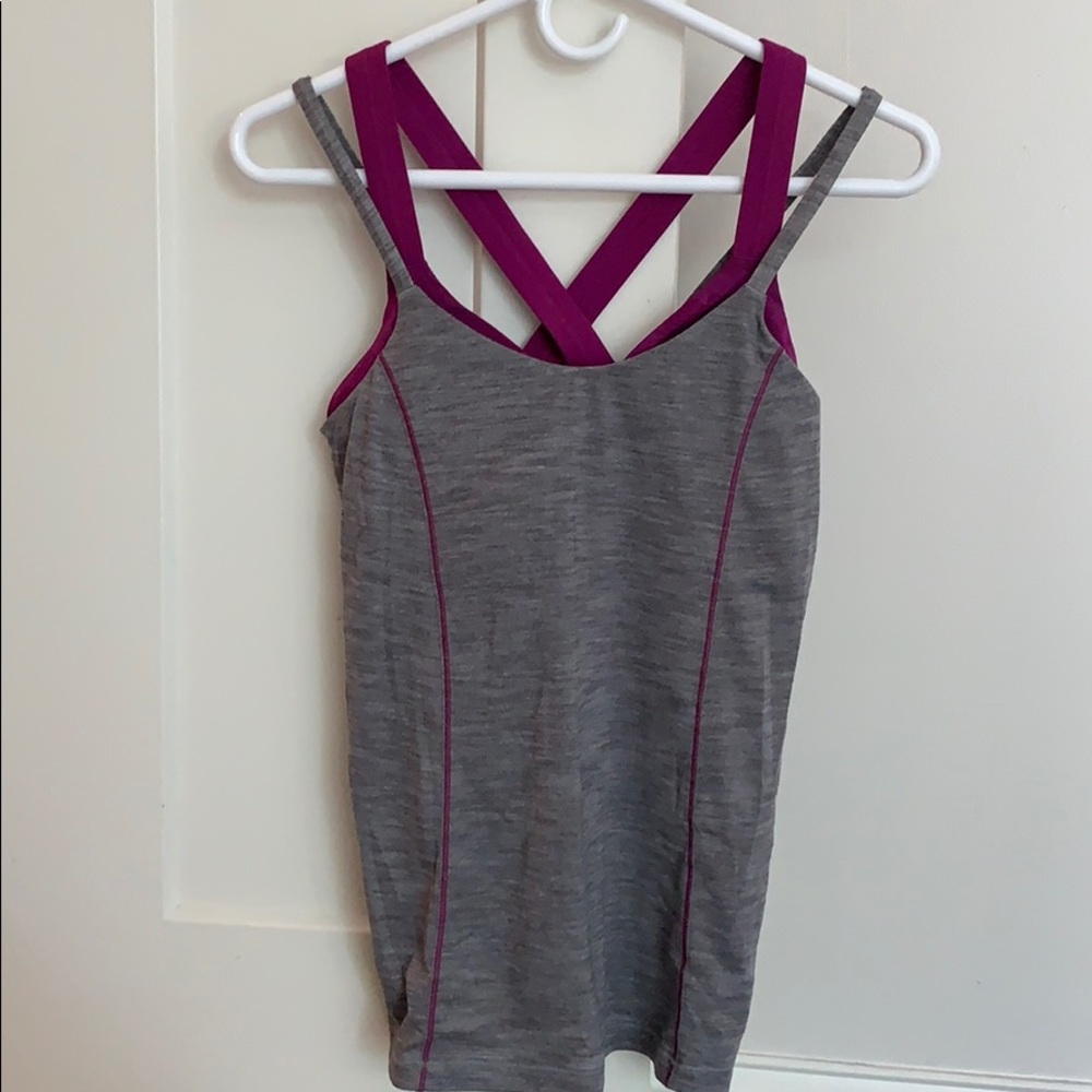 Lululemon double layer tank sz 6